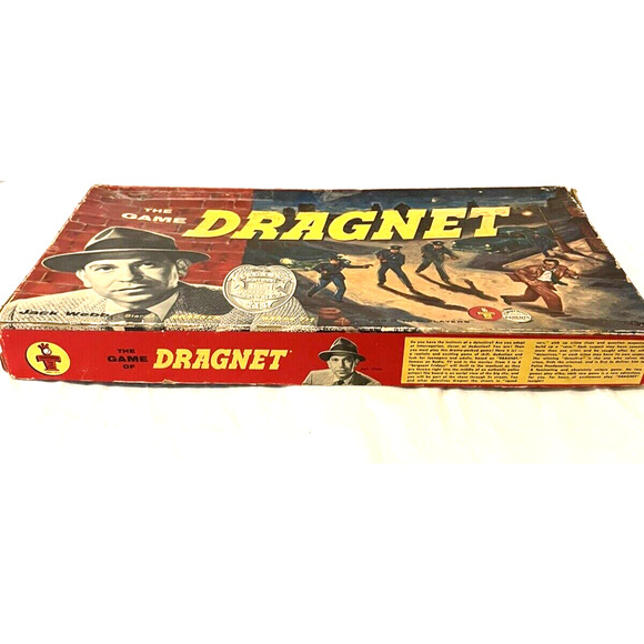 VTG The Game of Dragnet TV Series Jack Webb Board Game Transogram - Picture 2 of 13